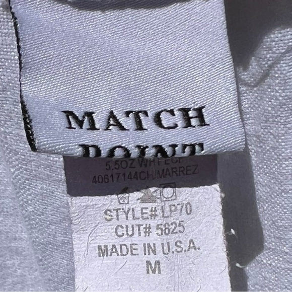 🌻MATCH POINT Bright White Wide Leg Casual Linen Pull-Up Lagenlook Pants Size M - Picture 4 of 5